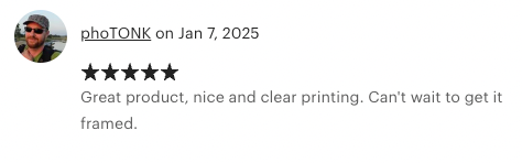 Five-star review from a whisky enthusiast calling the Whisky Aroma & Flavour Tree Poster an essential tool for tastings and home bar decor.